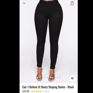 Fashion Nova Black skinny jeans